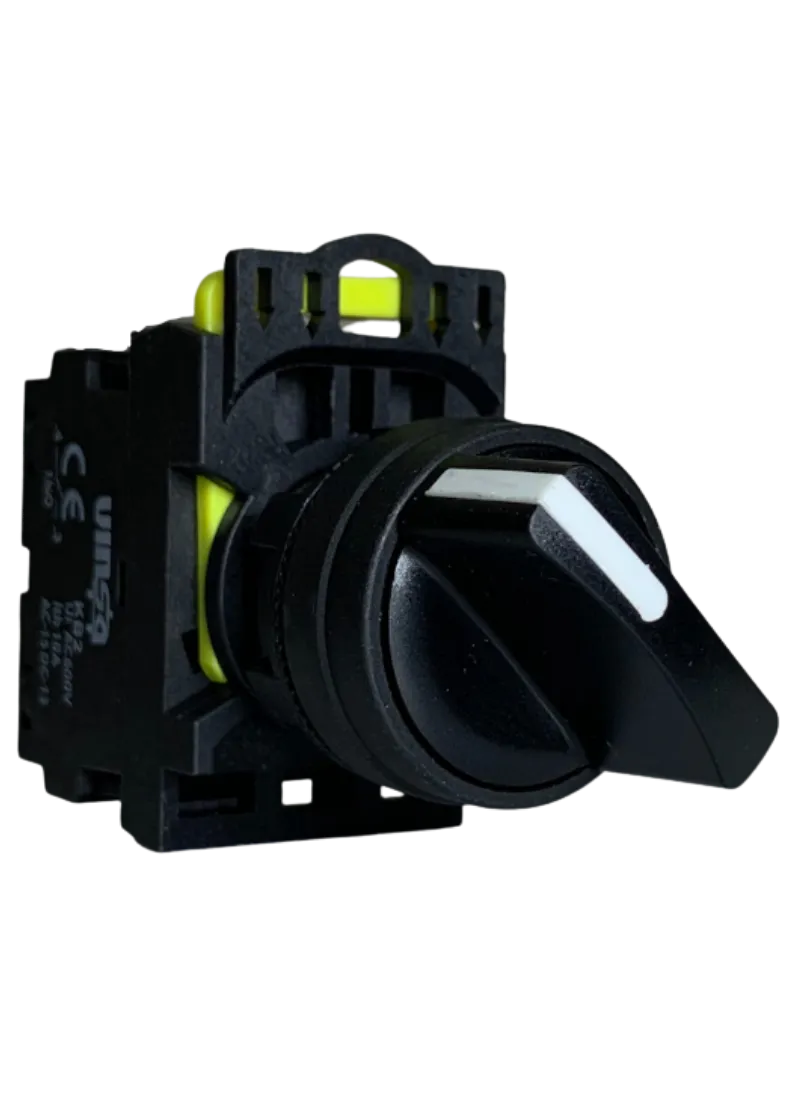 Selector Switches 2 Position Stay Put Black 1N/O