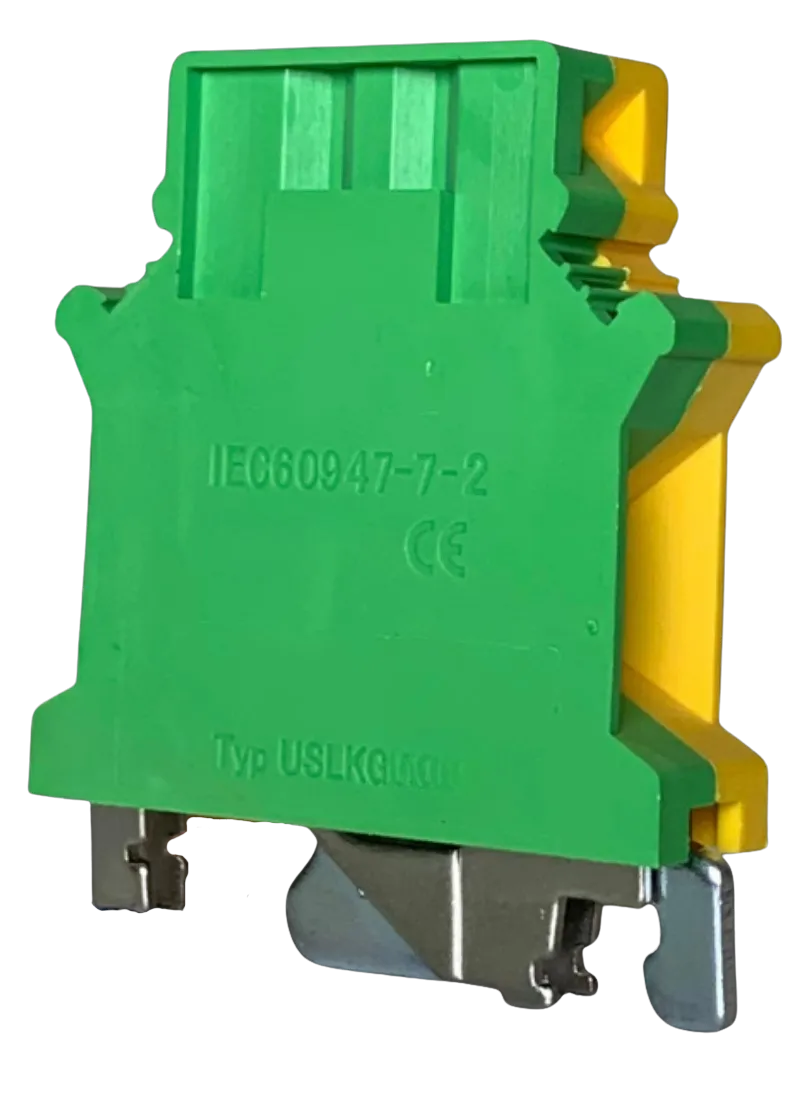 Terminal Block Grounding 101A M4 Yellow Green