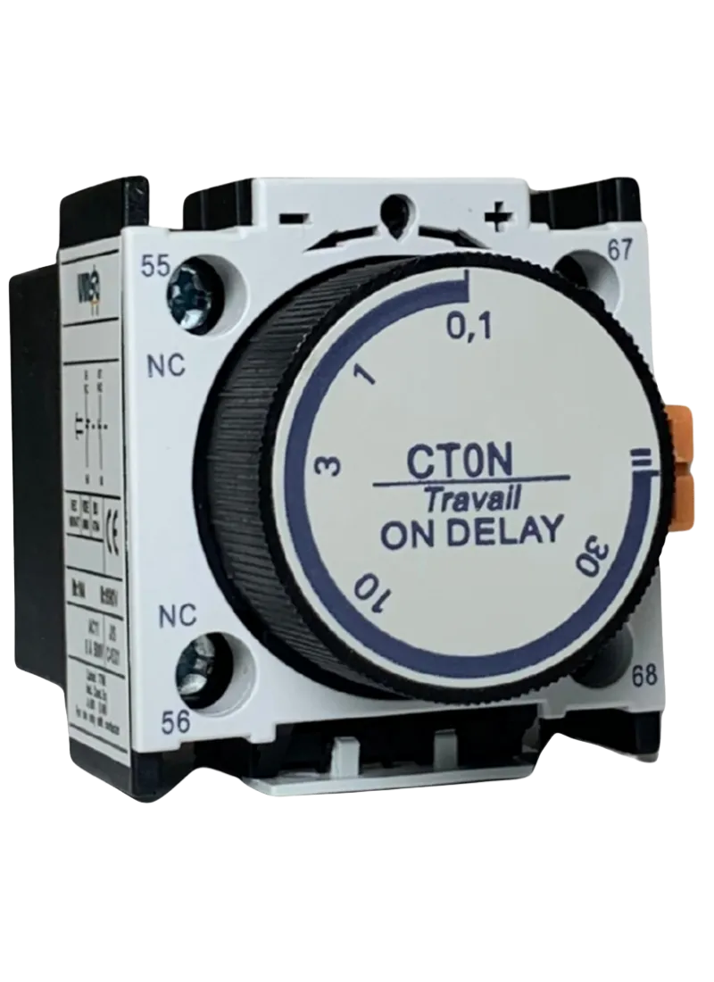 On Time Delay 0,1 - 3 Detik 1 N/O + 1 N/C