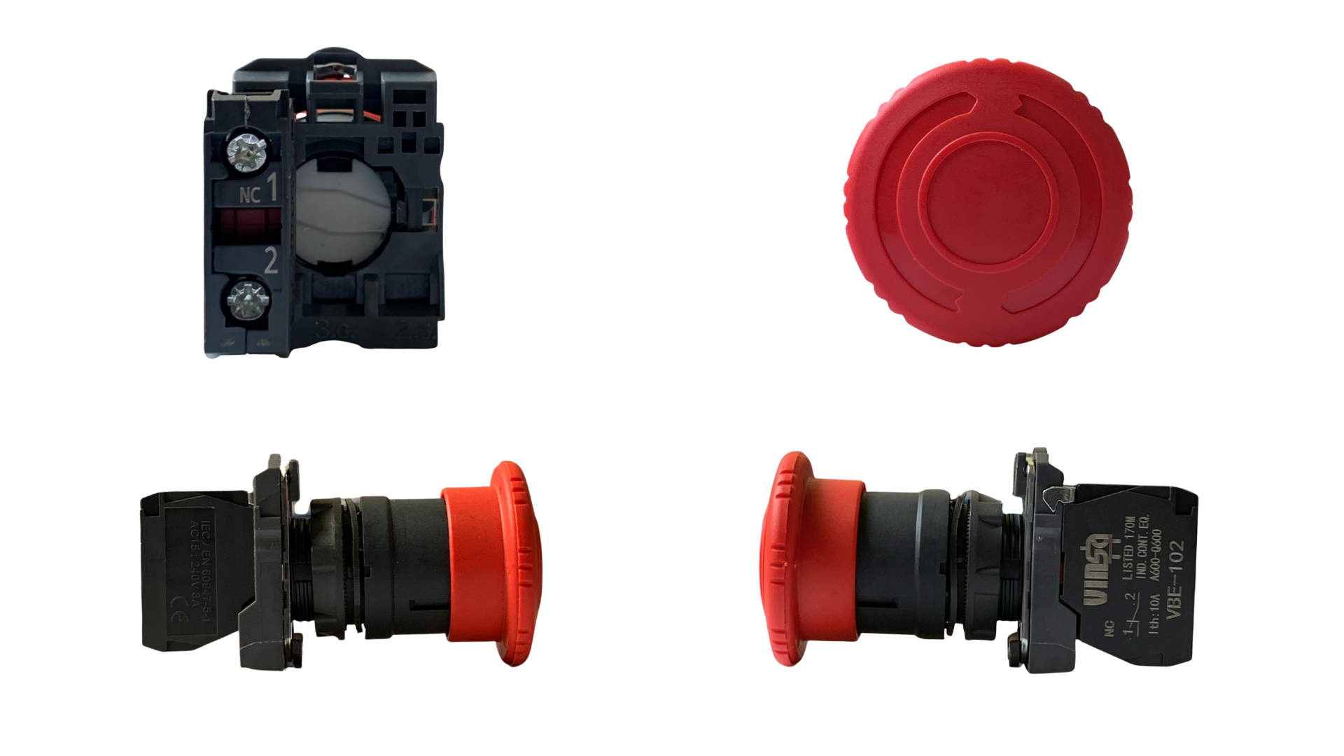 Emergency Mushroom Push Button Twist Release 1N/C KB5AS8442