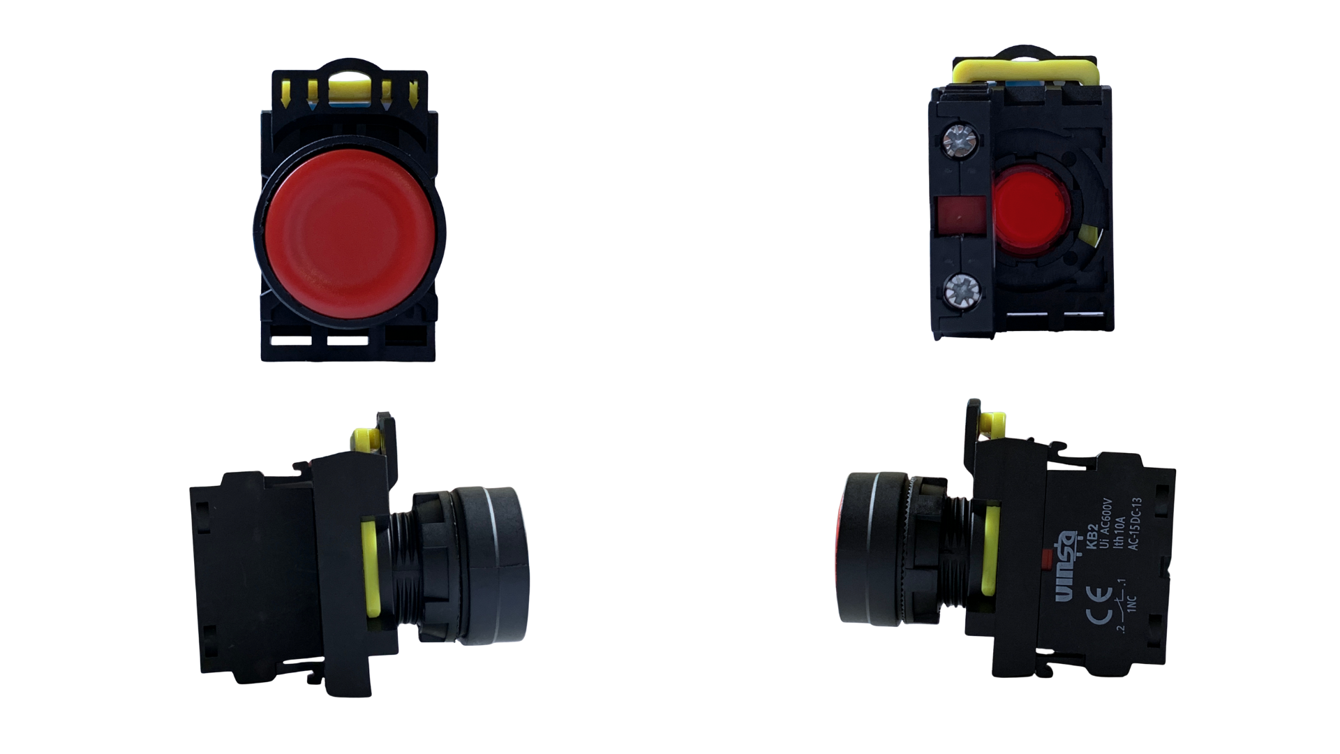 Push Button Momentary Red 1N/C