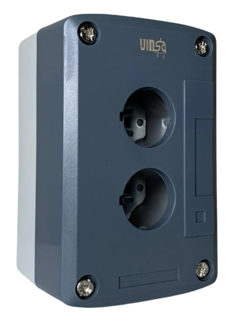 Panel Kendali Kosong XALD02 - Enclosure Plastik 2 Lubang 22 mm