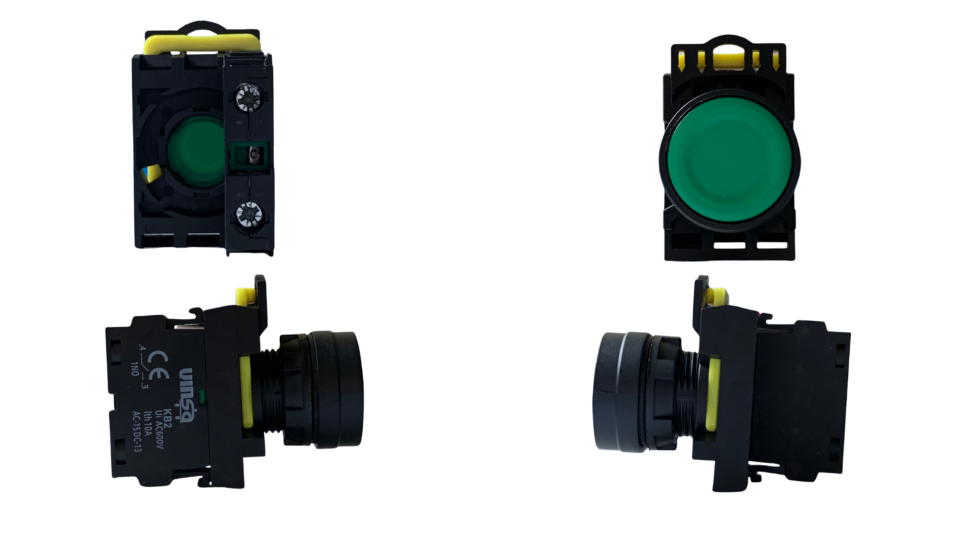 Push Button Momentary Green 1N/O